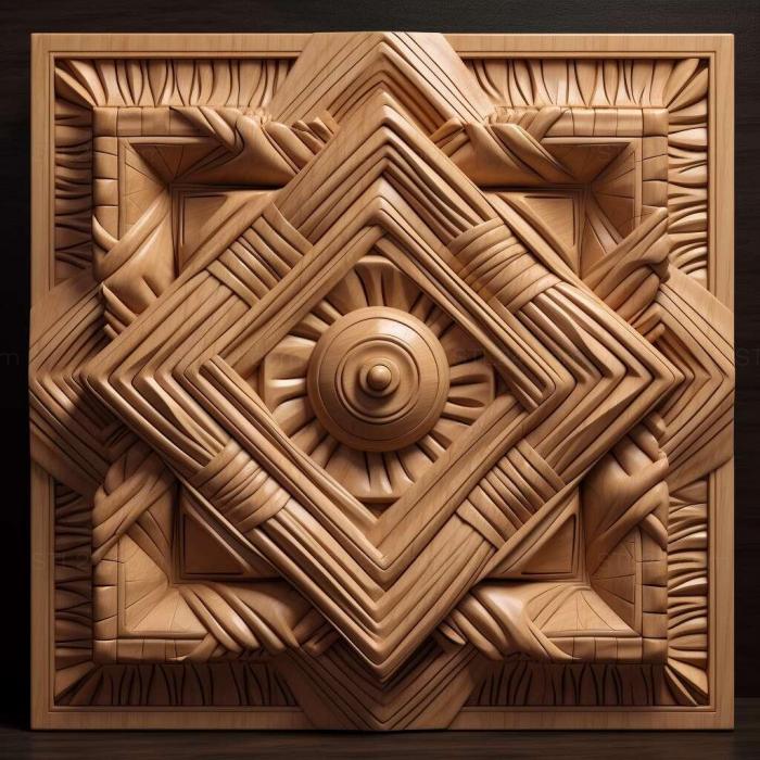 Patterns and decorations (st Geometric 1, PATTERN_321) 3D models for cnc